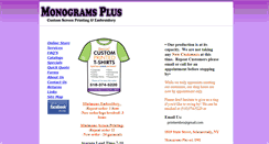Desktop Screenshot of monograms-plus.com